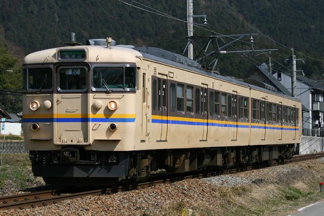 福知山電車区113系N5編成を丹波大山～下滝間で撮影した写真