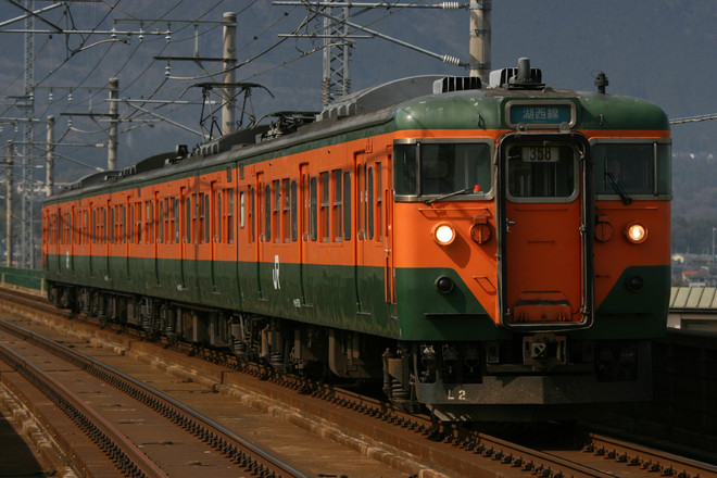 京都総合運転所113系L2編成を和邇駅で撮影した写真
