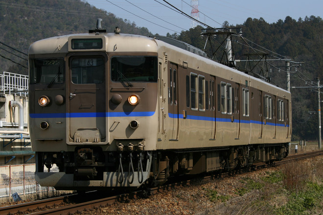 福知山電車区113系S4編成を船岡～園部間で撮影した写真