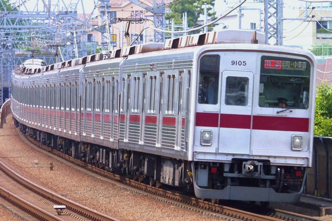 9000系9105Fを多摩川駅で撮影した写真