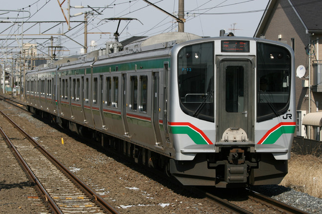 仙台車両センターE721系P-13編成を名取駅駅で撮影した写真