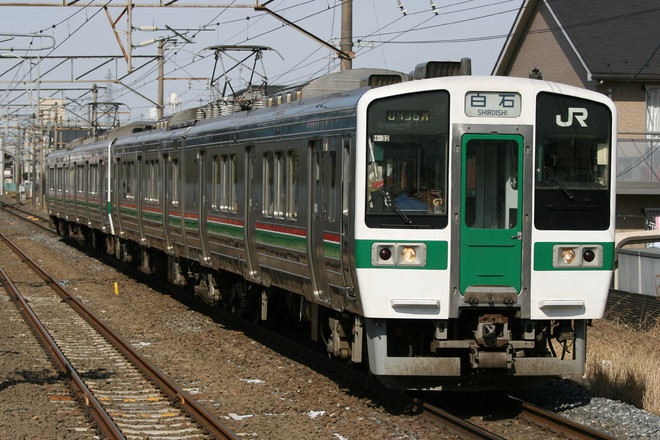 仙台車両センター719系H-32編成を名取駅駅で撮影した写真