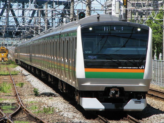 田町車両センターE233系NT61編成を藤沢駅で撮影した写真