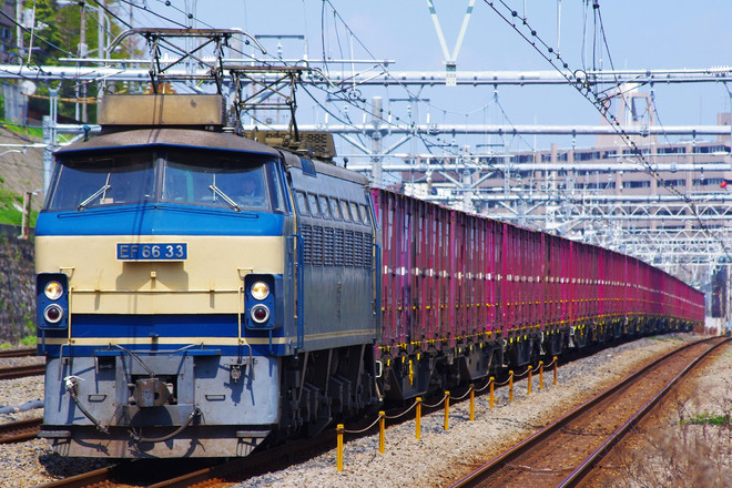 吹田機関区EF6633を新子安駅で撮影した写真