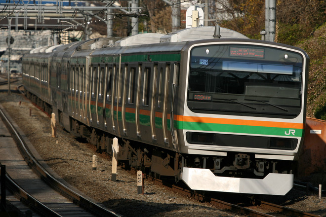 小山車両センターE231系U519編成を目白駅で撮影した写真