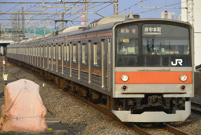 京葉車両センター205系ケヨM25編成を西浦和駅で撮影した写真