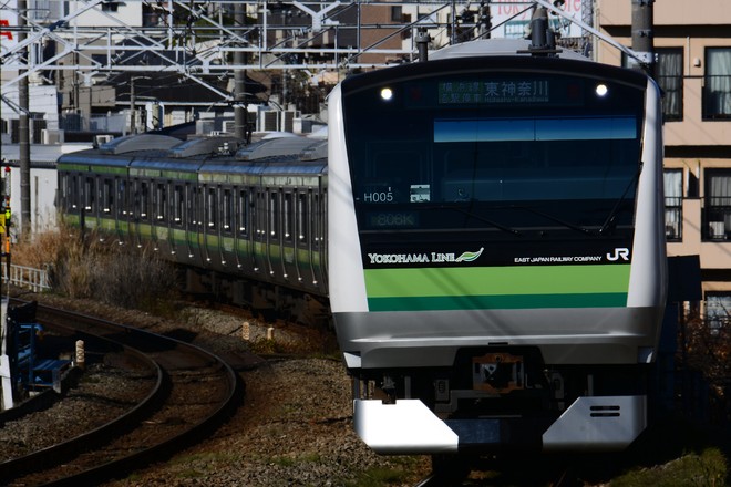 鎌倉車両センターE233系クラH005編成を菊名～大口間で撮影した写真