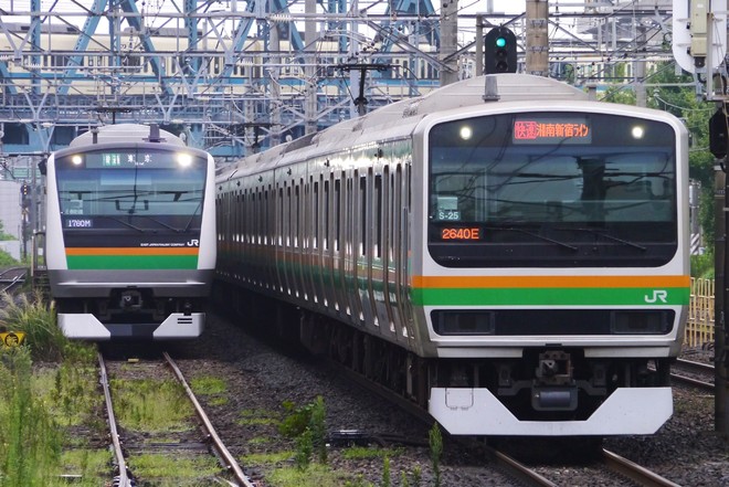 E231系を藤沢駅で撮影した写真