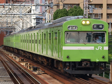 JR西日本 奈良電車区 103系 NS404編成+NS403編成