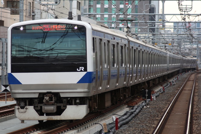 勝田車両センターE531系K461編成を御徒町駅で撮影した写真
