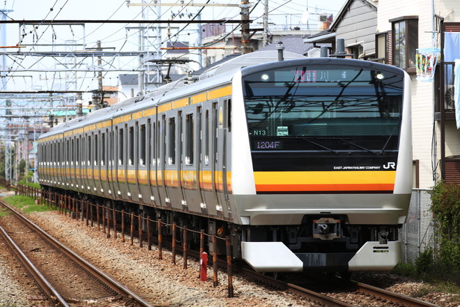 中原電車区E233系N13編成を鹿島田駅で撮影した写真