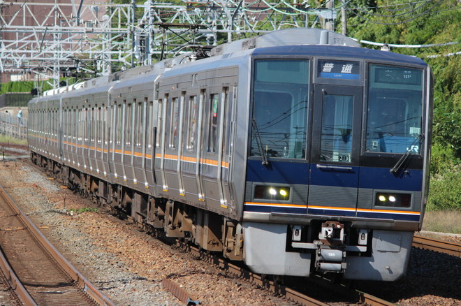 網干総合車両所明石支所207系Z19編成を山崎駅で撮影した写真
