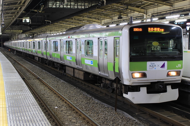 東京総合車両センターE231系トウ530編成を大崎駅で撮影した写真