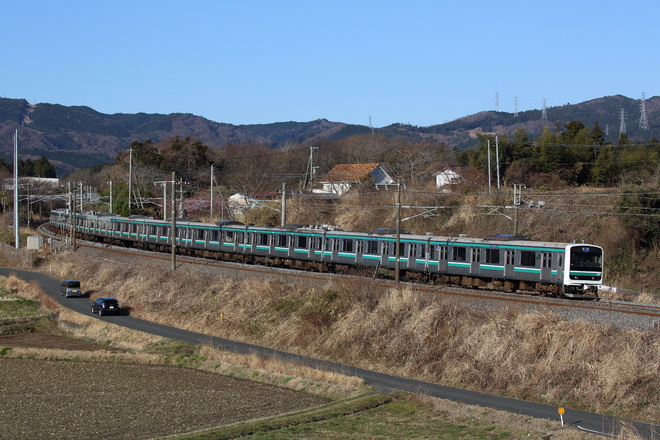 勝田車両センターE501系を十王～高萩間で撮影した写真