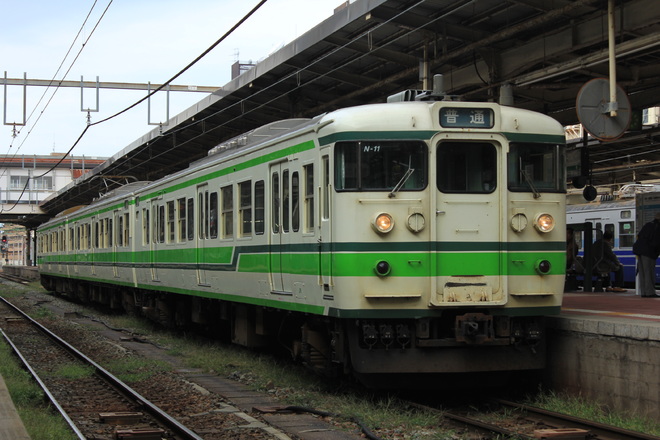 115系前面種別幕(新潟車両センターN7編成) 115系前面種別幕(新潟車両センターN7編成) 115系前面種別幕(新潟