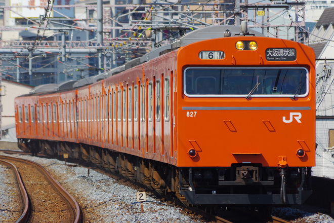 森ノ宮電車区103系モリLA1編成を福島駅で撮影した写真