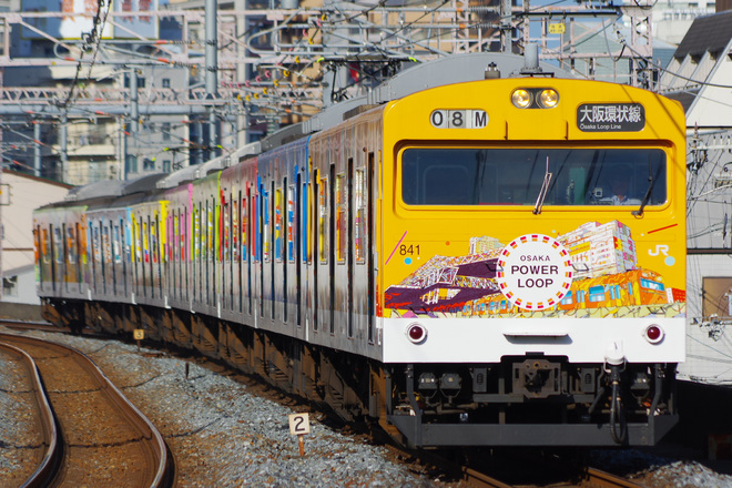 森ノ宮電車区103系モリLA3編成を福島駅で撮影した写真
