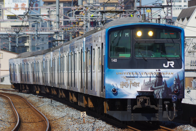 森ノ宮電車区201系モリLB15編成を福島駅で撮影した写真