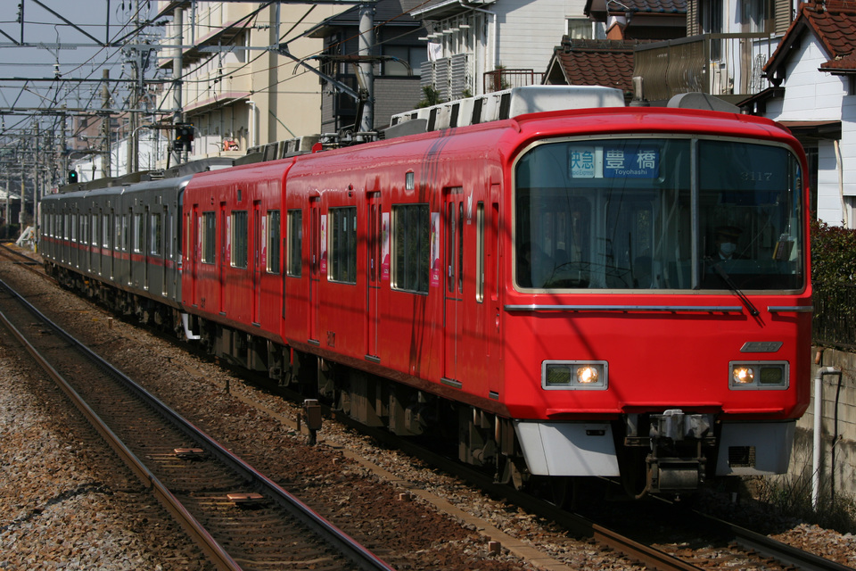 名鉄3100系3117F<br class="br-sp" />(3117編成)の写真