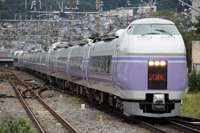 松本車両センターE351系S2+S22編成を岡谷駅で撮影した写真