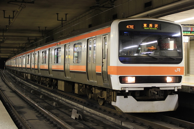 京葉車両センター209系ケヨM71編成を東京駅で撮影した写真