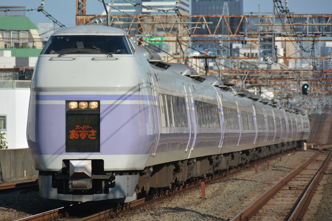 松本車両センターE351系を阿佐ヶ谷駅で撮影した写真