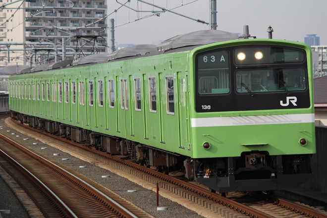 吹田総合車両所奈良支所201系ND612編成を新加美駅で撮影した写真