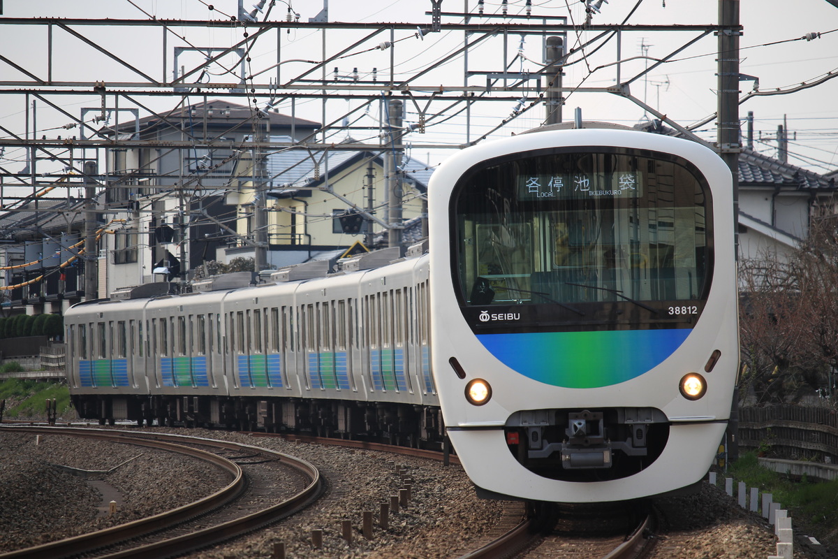 西武鉄道 小手指車両基地 30000系 38112F