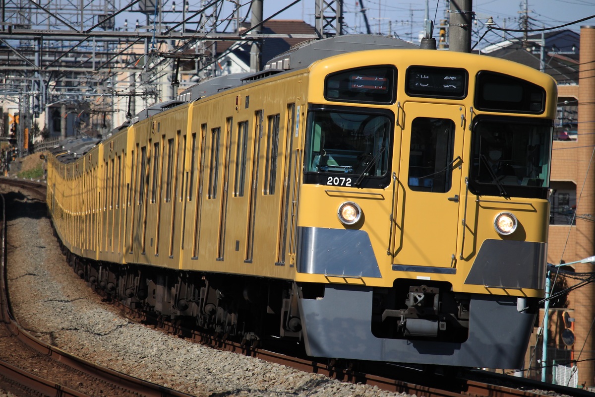 西武鉄道 南入曽車両基地 2000系 2071F