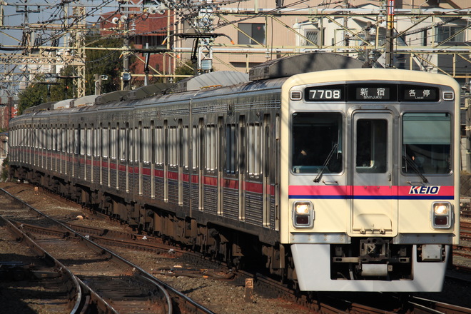 7000系7708Fを桜上水駅で撮影した写真