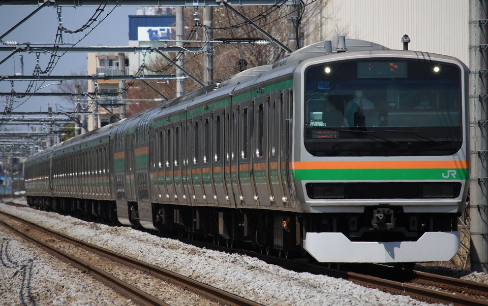 JR東E231系ヤマU588編成<br class="br-sp" />(U588編成)(U-588編成)の写真