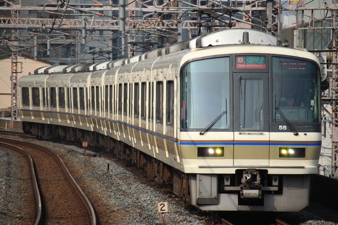 吹田総合車両所奈良支所221系NB807編成を福島駅で撮影した写真