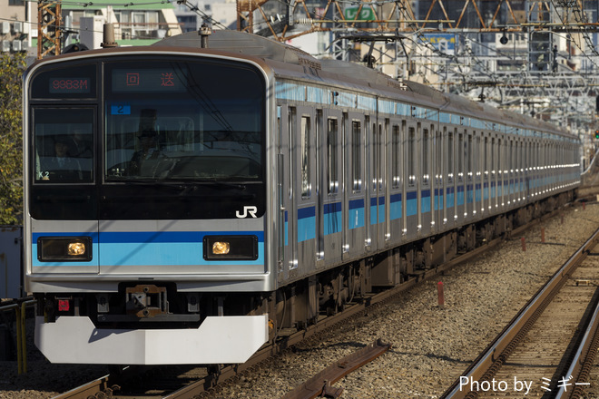 三鷹車両センターE231系K2を阿佐ヶ谷駅で撮影した写真