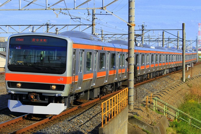 京葉車両センターE231系ケヨMU2編成を吉川駅で撮影した写真