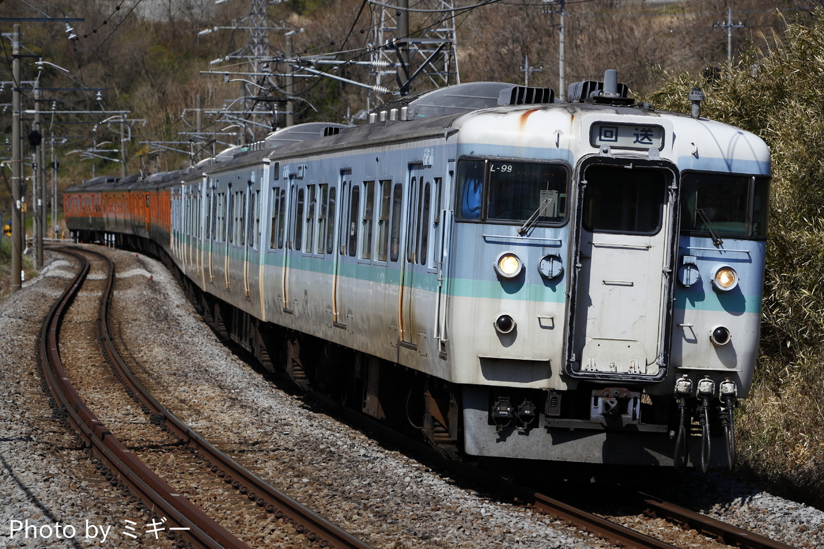 JR東日本  115系 T1039+T1038+L99