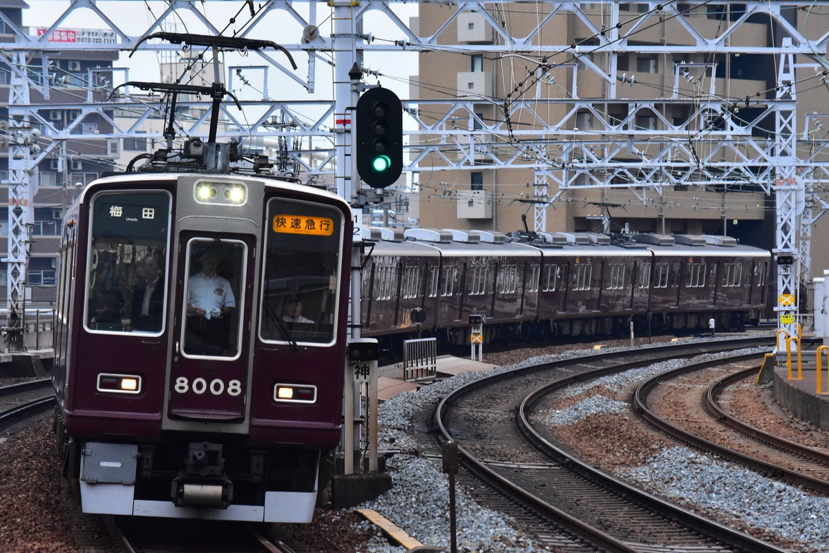 阪急電鉄 西宮車庫 8000系 8008F