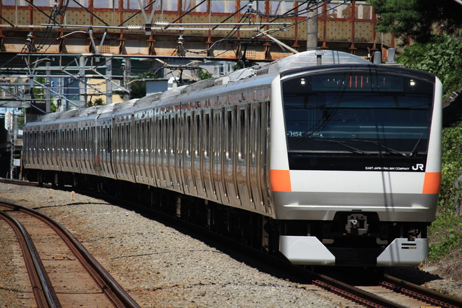 豊田車両センターE233系トタH54編成を西国分寺駅で撮影した写真
