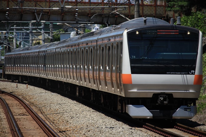 豊田車両センターE233系トタT6編成を西国分寺駅で撮影した写真