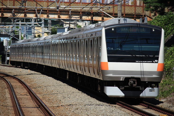 豊田車両センターE233系トタT16編成を西国分寺駅で撮影した写真