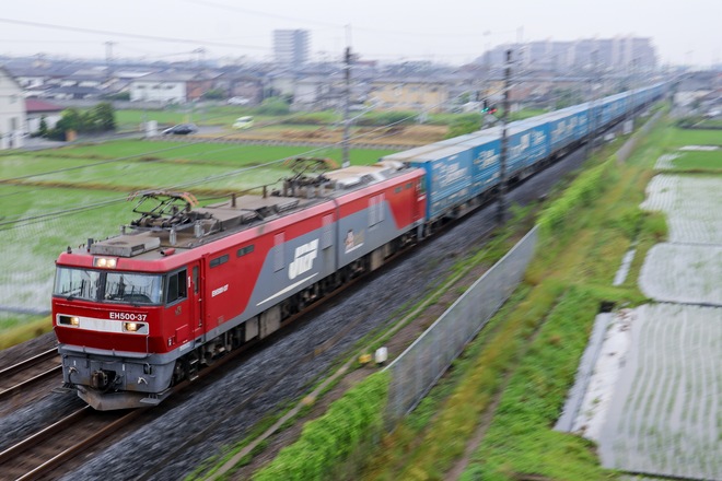 仙台総合鉄道部EH50037を白岡～新白岡間で撮影した写真