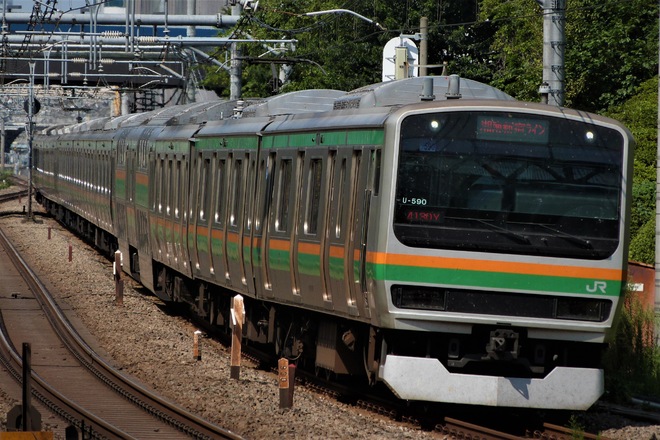 小山車両センターE231系U590編成を目白駅で撮影した写真