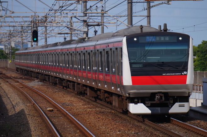 京葉車両センターE233系ケヨ511編成を新浦安駅で撮影した写真