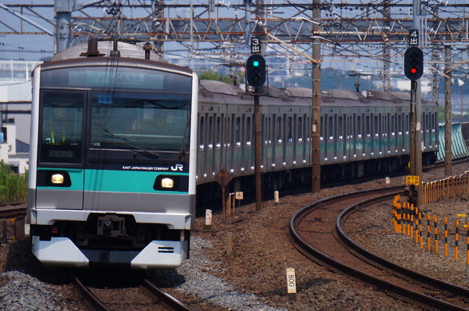 松戸車両センター本区E233系マト14編成を金町駅で撮影した写真