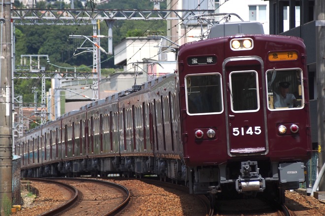 平井車庫5100系5104Fを売布神社～清荒神間で撮影した写真