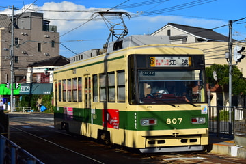 広島電鉄 江波車庫 800形 813