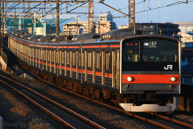 東所沢電車区205系ケヨM19編成を西浦和駅で撮影した写真