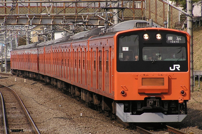 201系H7編成を西国分寺駅で撮影した写真