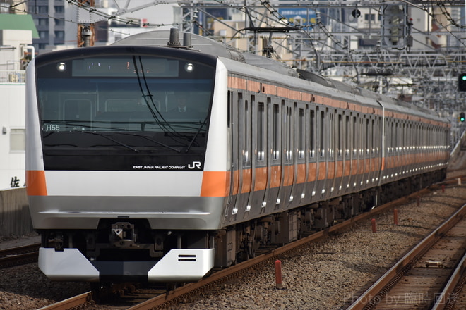 E233系H55を阿佐ヶ谷駅で撮影した写真