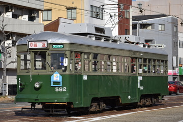 広島電鉄 千田車庫 570形 582