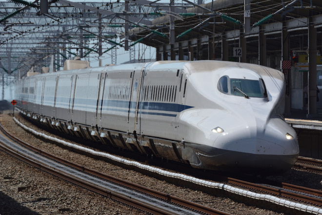 大井車両基地N700系X65編成を西明石駅で撮影した写真